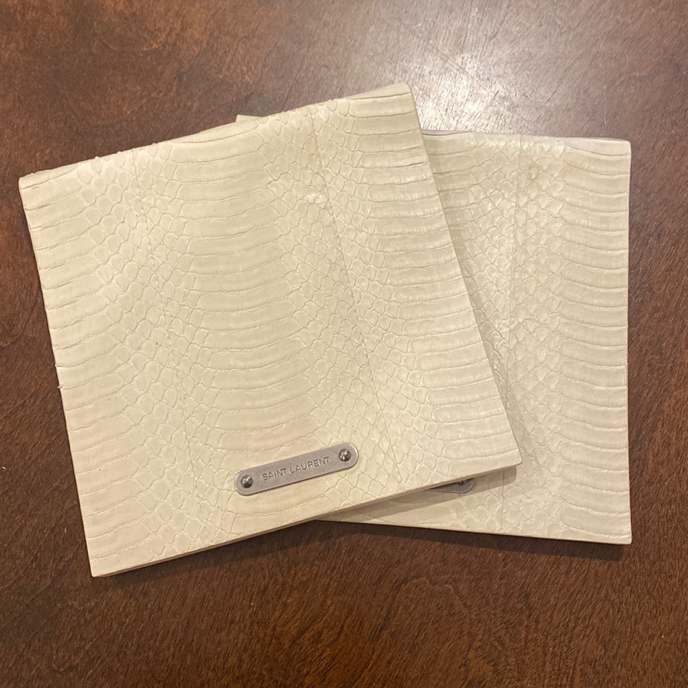 Saint Laurent Leather Envelope Pouch